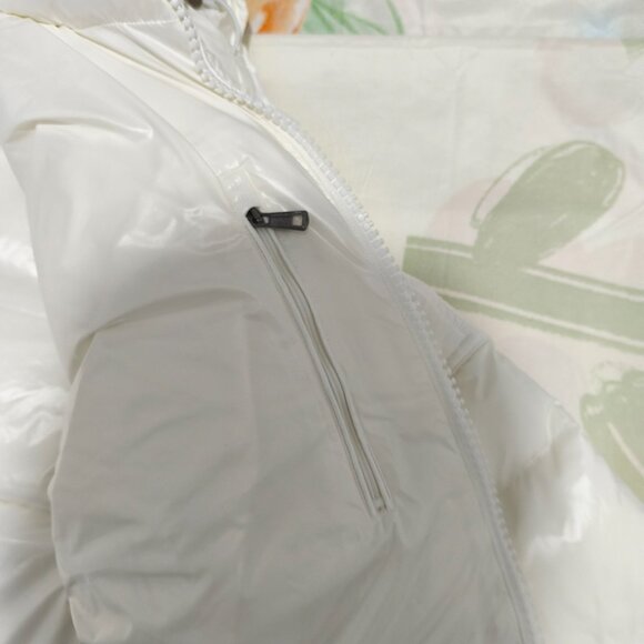 Moncler White Glossy Down Jacket - Picture 10 of 13